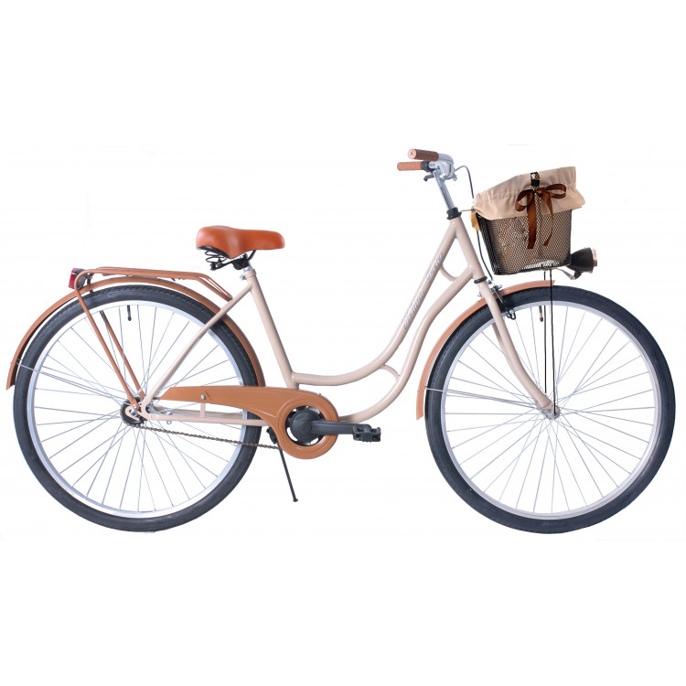 Mestský bicykel 28" Kozbike Orlando Holand Retro 1172 1 prevodový béžovo hnedý Mestský bicykel 28" Kozbike Orlando Holand Retro 1172 1 prevodový béžovo hnedý